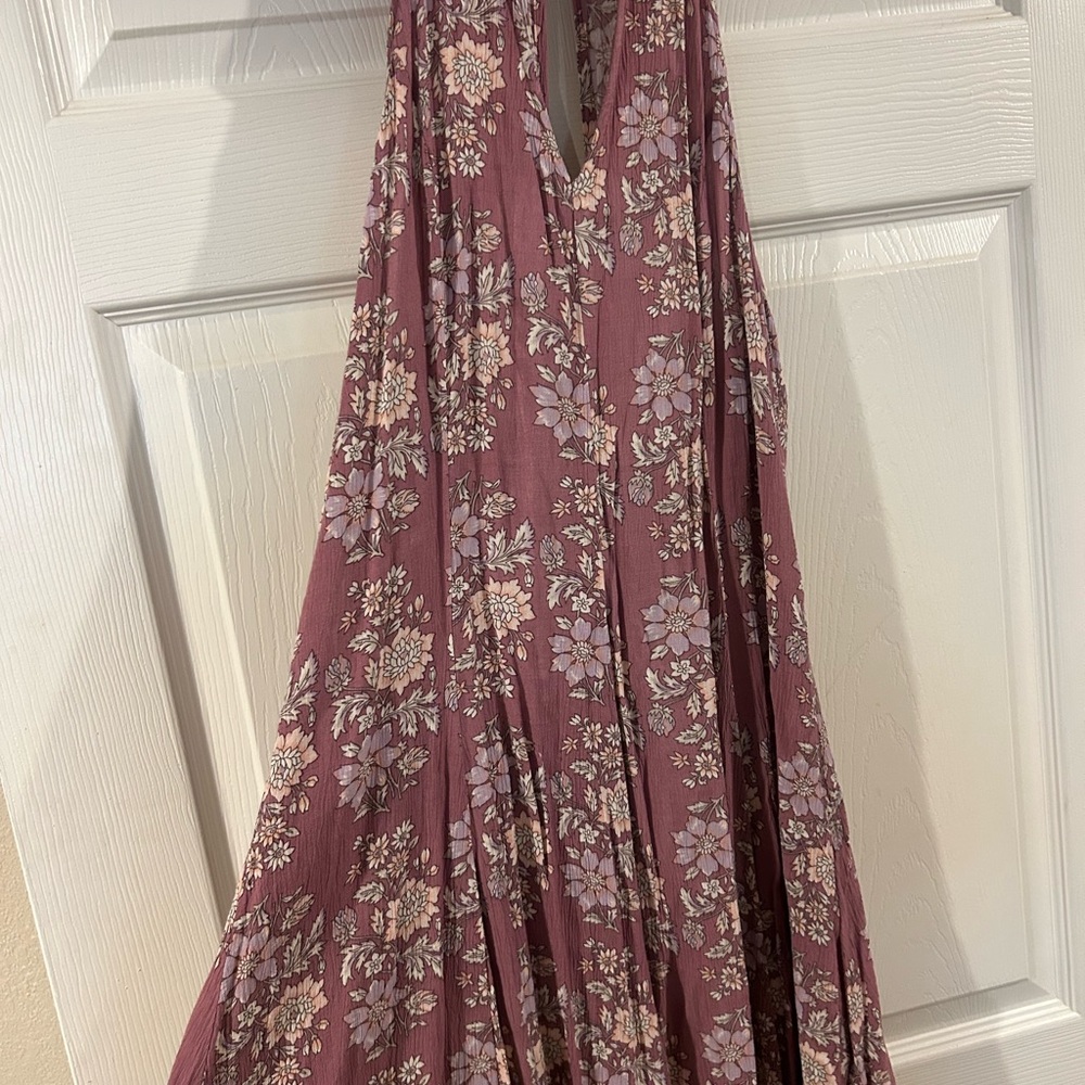 Floral Mauve Mini Dress